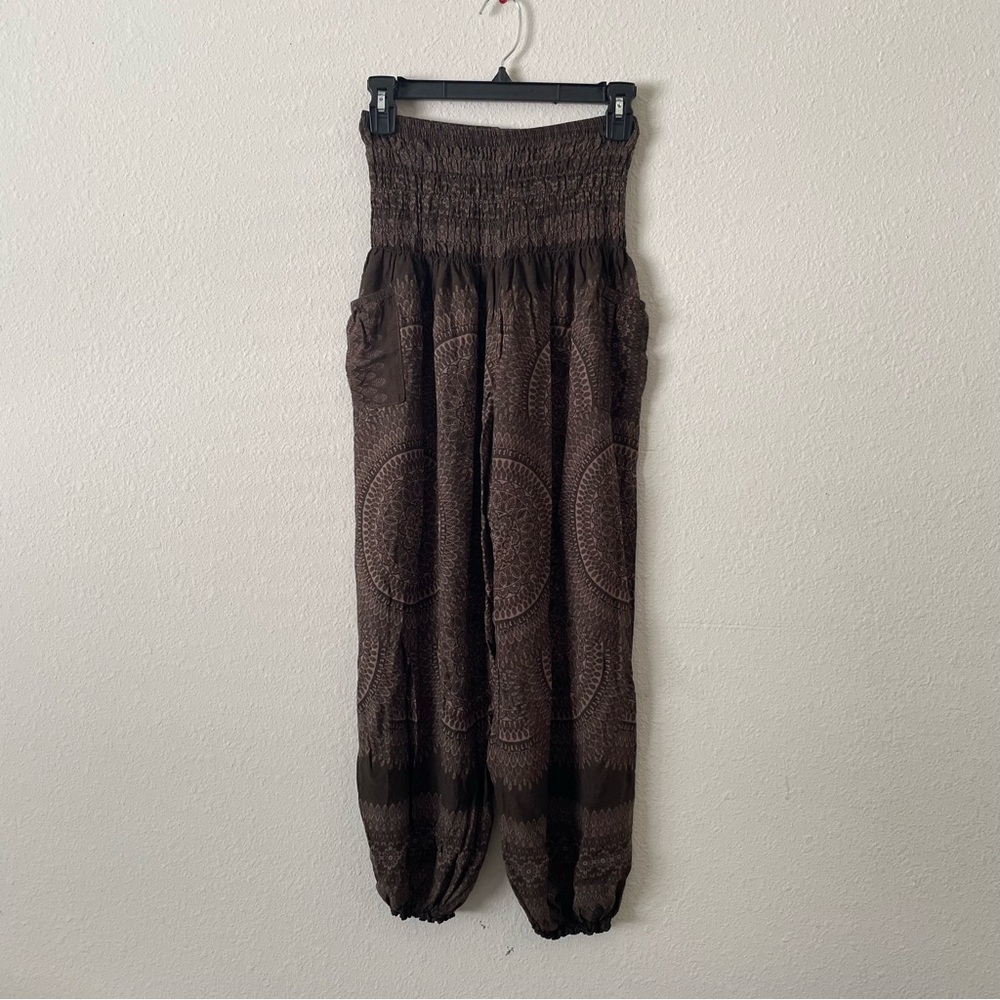 Bohemian Smocked Waist Pants